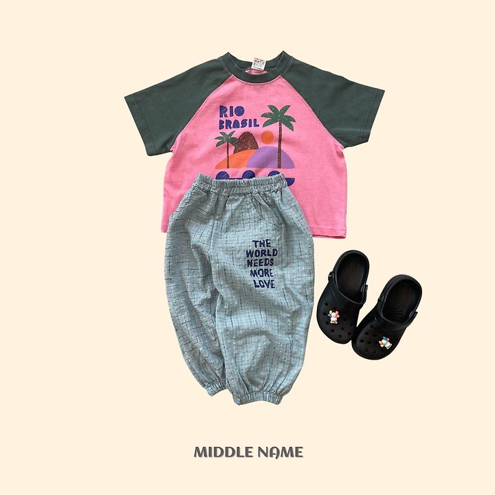 【予約】pigment palm tree T / middle nameS-JM