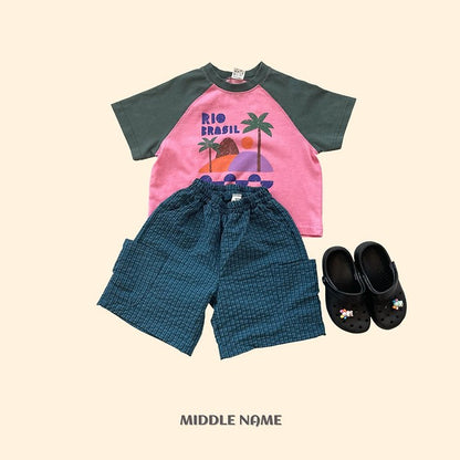 【予約】pigment palm tree T / middle nameS-JM