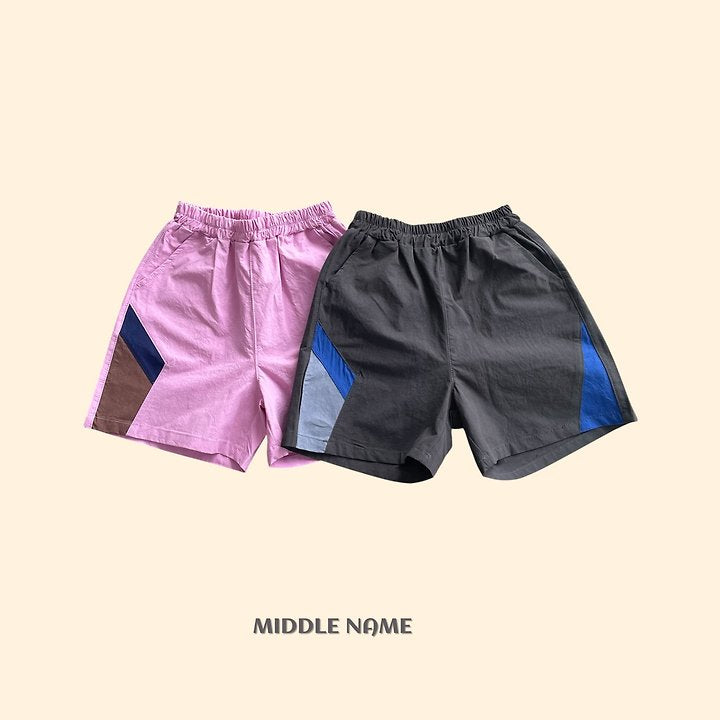 【予約】color block pants / middle nameS-JM