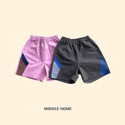 【予約】color block pants / middle nameS-JM