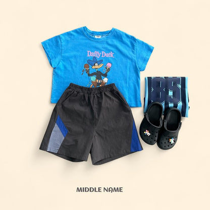 【予約】color block pants / middle nameS-JM