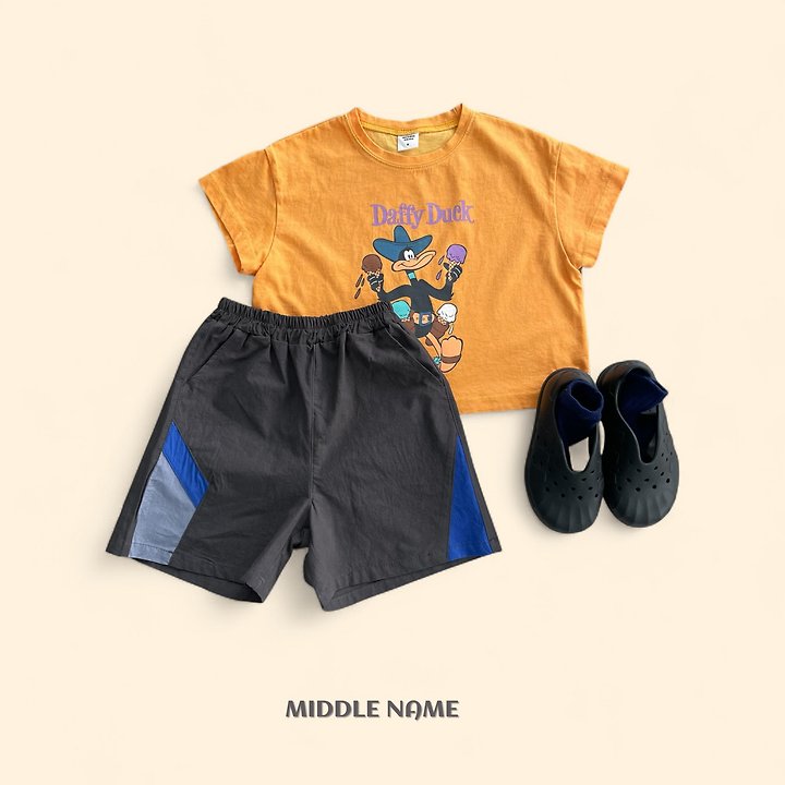 【予約】color block pants / middle nameS-JM