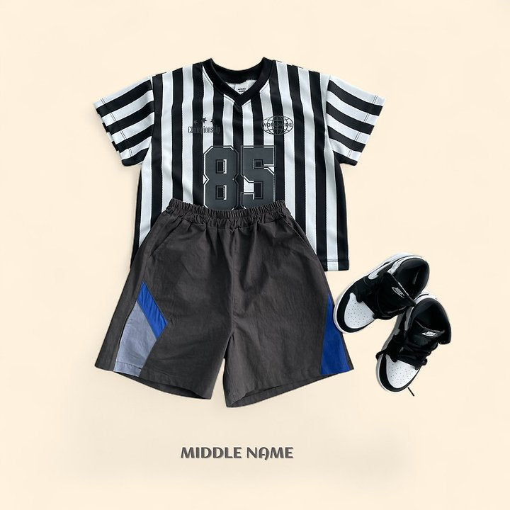【予約】color block pants / middle nameS-JM