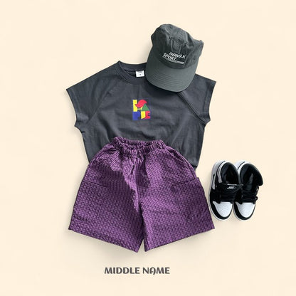 【予約】check pocket pants / middle nameS-JM