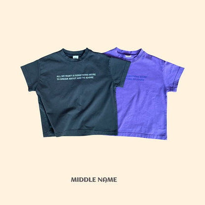 【予約】lettering T / middle nameS-JM