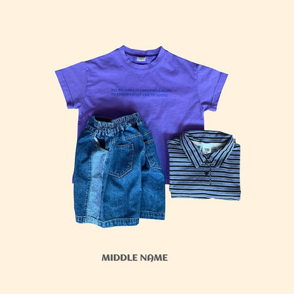 【予約】lettering T / middle nameS-JM