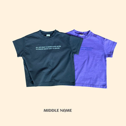 【予約】lettering T / middle nameS-JM