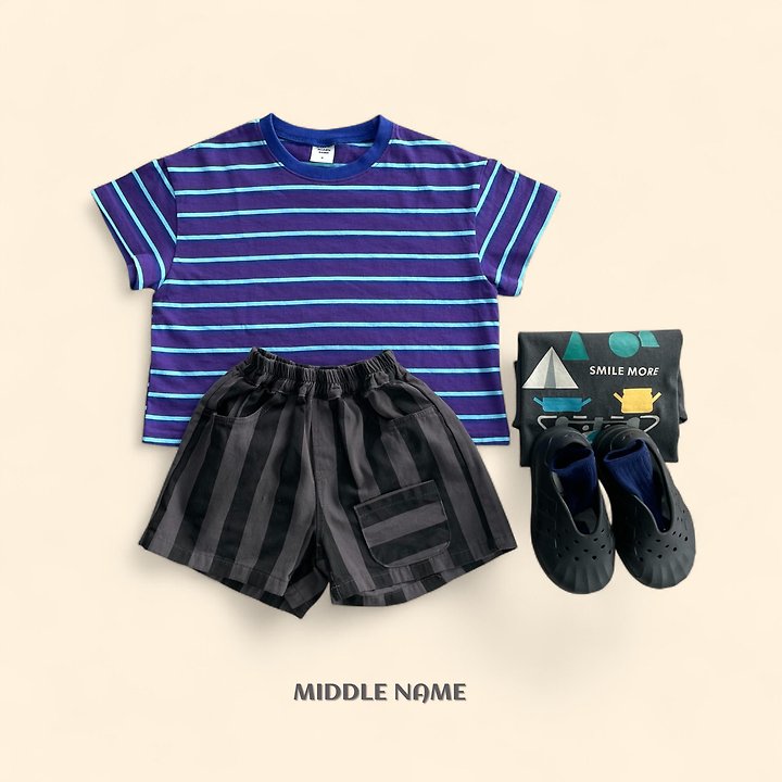 【予約】pocket stripe pants / middle nameS-JM