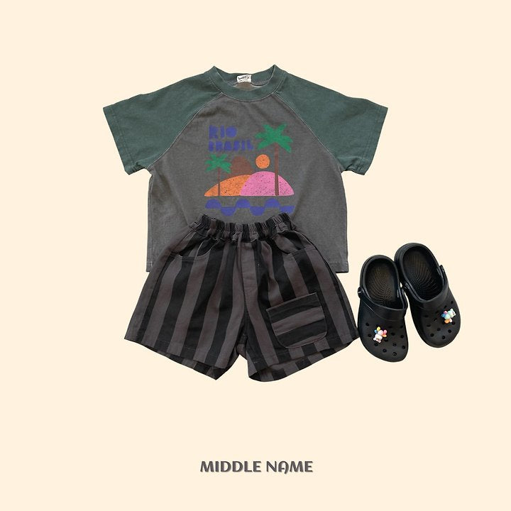 【予約】pocket stripe pants / middle nameS-JM
