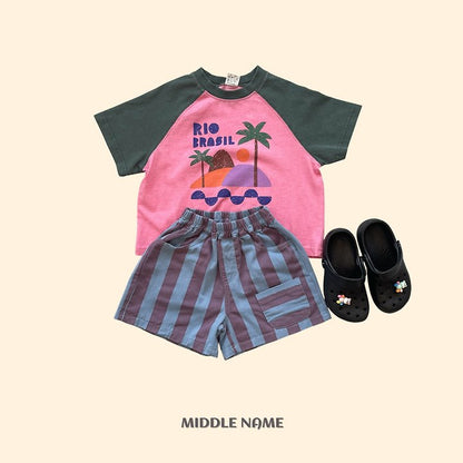 【予約】pocket stripe pants / middle nameS-JM