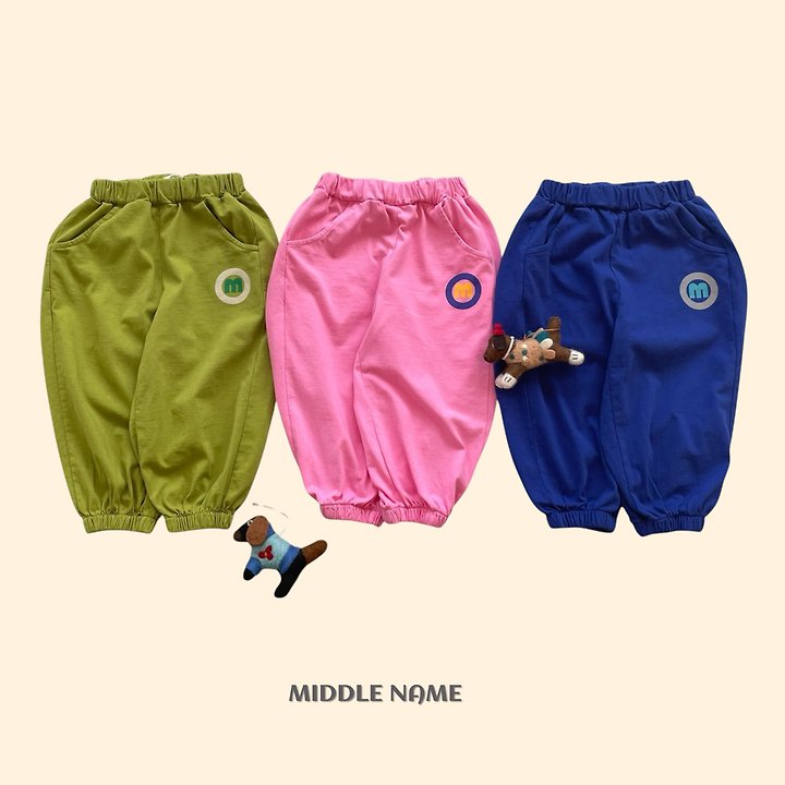【予約】ｍ color jogger pants / middle nameS-JM