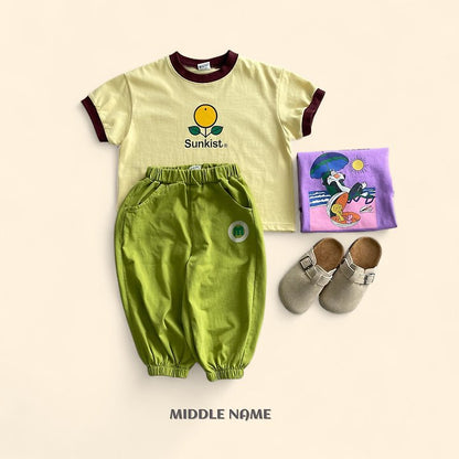 【予約】ｍ color jogger pants / middle nameS-JM
