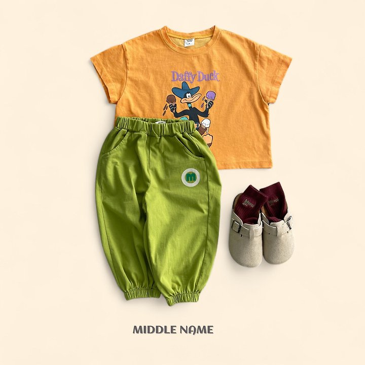 【予約】ｍ color jogger pants / middle nameS-JM
