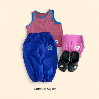 【予約】ｍ color jogger pants / middle nameS-JM