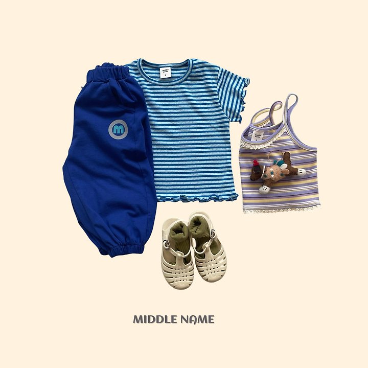 【予約】ｍ color jogger pants / middle nameS-JM