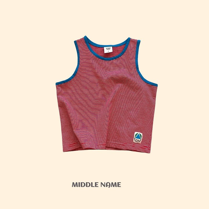 【予約】rappa bicolor sleeveless / middle nameS-JM