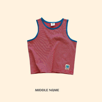 【予約】rappa bicolor sleeveless / middle nameS-JM