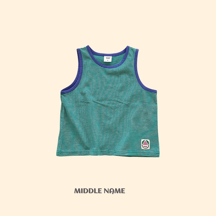 【予約】rappa bicolor sleeveless / middle nameS-JM
