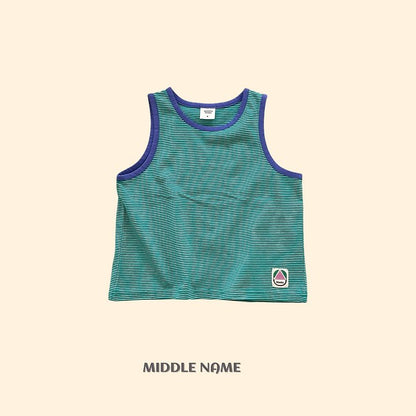 【予約】rappa bicolor sleeveless / middle nameS-JM