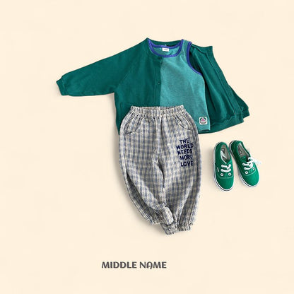 【予約】rappa bicolor sleeveless / middle nameS-JM