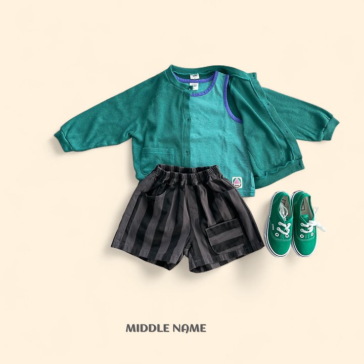 【予約】rappa bicolor sleeveless / middle nameS-JM