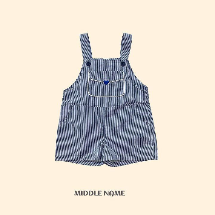 【予約】heart overall / middle nameS-JM
