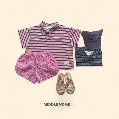 【予約】Vintage flower pants / middle nameS-JM