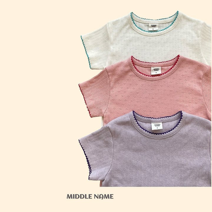 【予約】eyelet pincoat T / middle nameS-JM