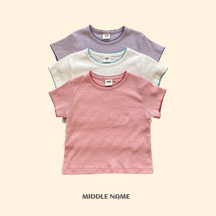 【予約】eyelet pincoat T / middle nameS-JM