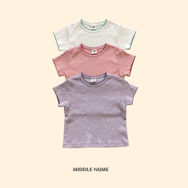 【予約】eyelet pincoat T / middle nameS-JM