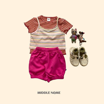 【予約】border camisole / middle nameS-JM 단레이스