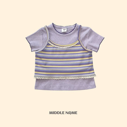 【予約】border camisole / middle nameS-JM 단레이스
