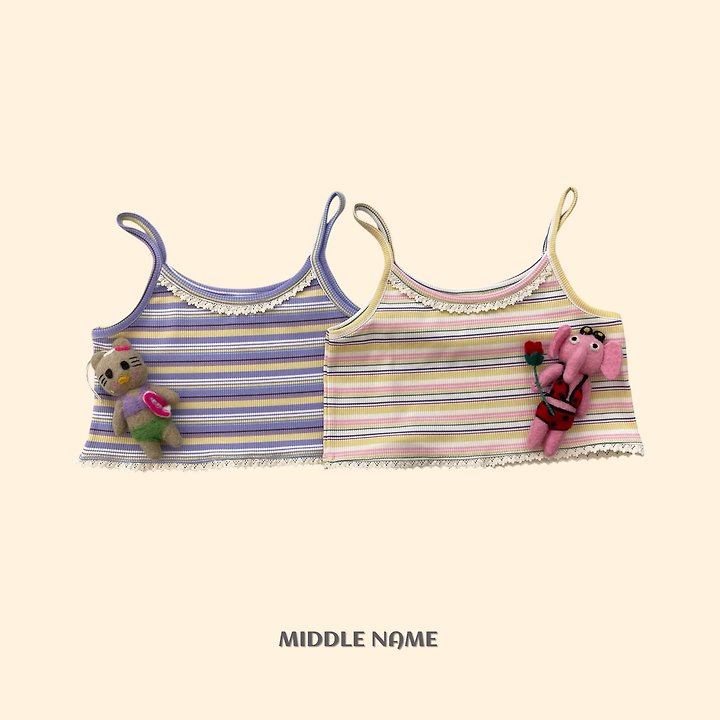【予約】border camisole / middle nameS-JM 단레이스