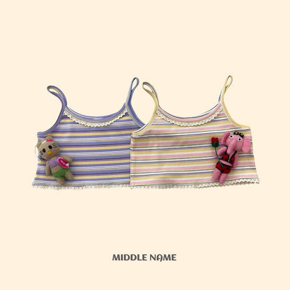 【予約】border camisole / middle nameS-JM 단레이스