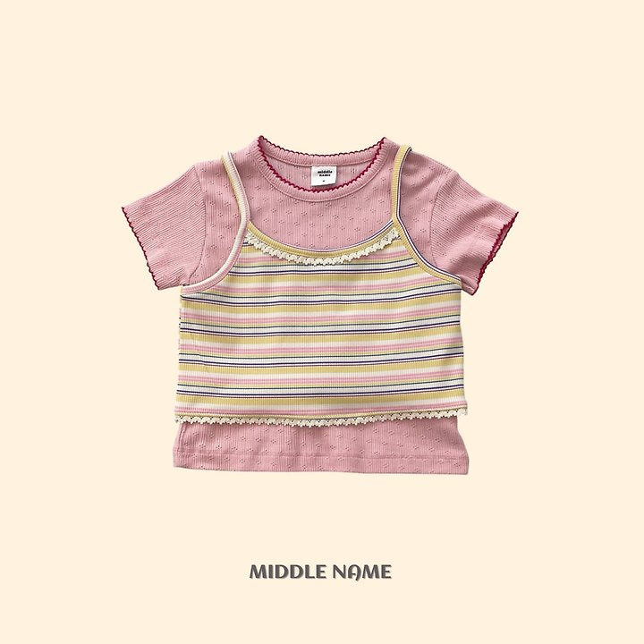 【予約】border camisole / middle nameS-JM 단레이스