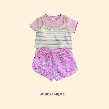 【予約】border camisole / middle nameS-JM 단레이스