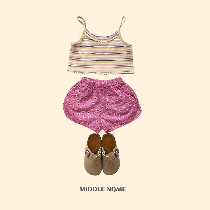 【予約】border camisole / middle nameS-JM 단레이스