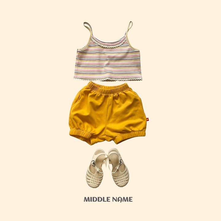 【予約】border camisole / middle nameS-JM 단레이스