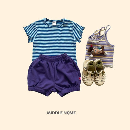 【予約】eyelet border T/ middle nameS-JM