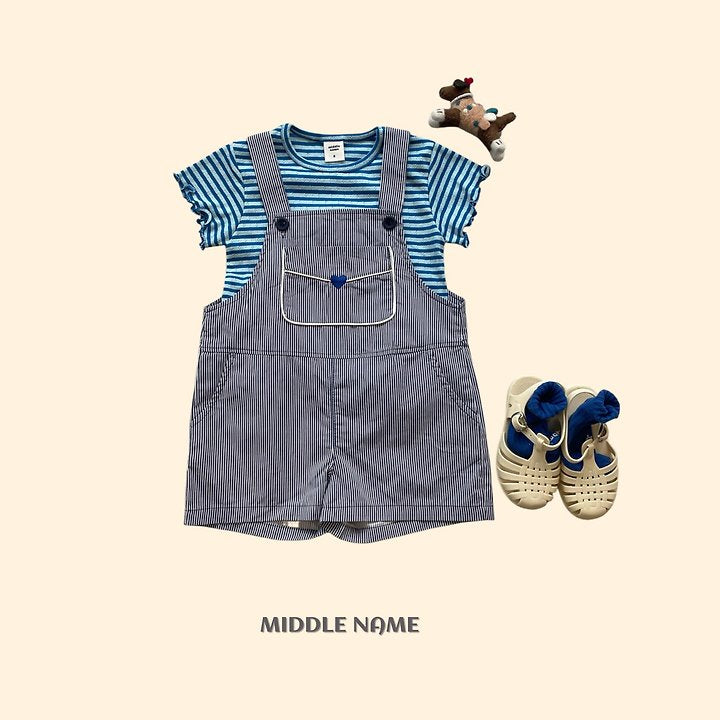 【予約】eyelet border T/ middle nameS-JM