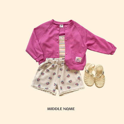 【予約】Vintage flower waffle pants / middle nameS-JM