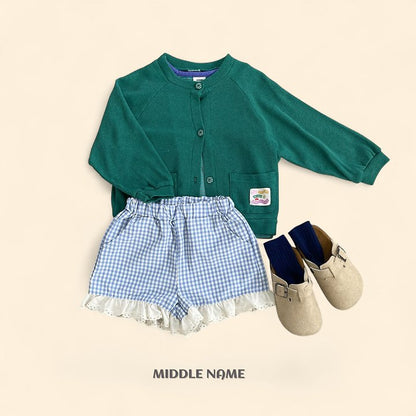 【予約】check lace pants / middle nameS-JM