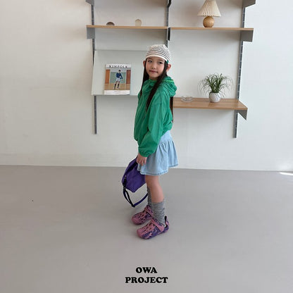 【予約】denim one-piece / owa (S-JS)절개청원피스