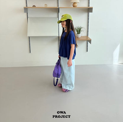 【予約】long linen denim pants / owa (S-JL)