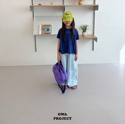 【予約】long linen denim pants / owa (S-JL)