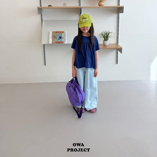 【予約】long linen denim pants / owa (S-JL)