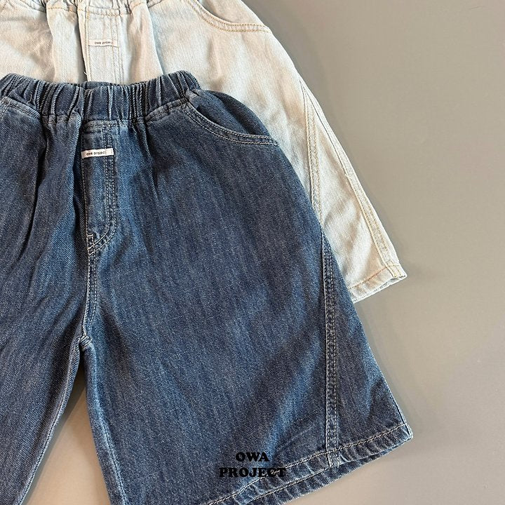 【予約】７bu linen denim pants / owa (S-JL)