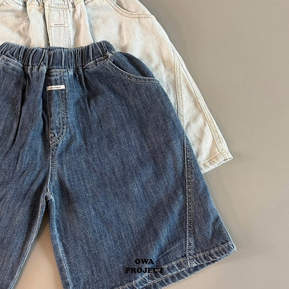 【予約】７bu linen denim pants / owa (S-JL)