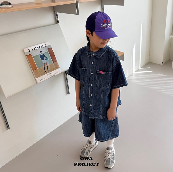 【予約】７bu linen denim pants / owa (S-JL)