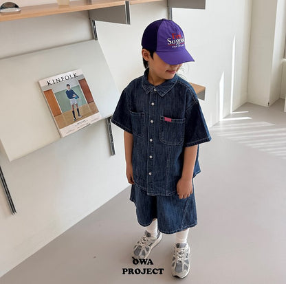 【予約】７bu linen denim pants / owa (S-JL)